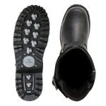 Hot Leathers BTM1005 Men’s Black 10-inch Tall Round Toe Engineer Leather Boots with Lug Sole - Image 10