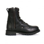 Hot Leathers BTM1006 Men’s Black 8-inch Logger Leather Boots with Adjustable Buckle - Image 2