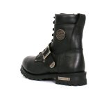 Hot Leathers BTM1006 Men’s Black 8-inch Logger Leather Boots with Adjustable Buckle - Image 8