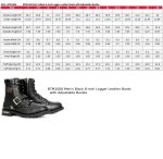 Hot Leathers BTM1006 Men’s Black 8-inch Logger Leather Boots with Adjustable Buckle - Image 3