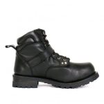 Hot Leathers BTM1007 Men’s Black 6-inch Logger Leather Boots with Adjustable Buckle - Image 2