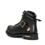 Hot Leathers BTM1007 Men’s Black 6-inch Logger Leather Boots with Adjustable Buckle - Image 7