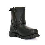 Hot Leathers BTM1008 Men’s Black 8-inch Round Toe Engineer Leather Boot with Lug Sole - Image 4