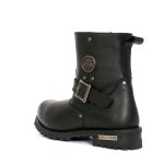 Hot Leathers BTM1008 Men’s Black 8-inch Round Toe Engineer Leather Boot with Lug Sole - Image 8