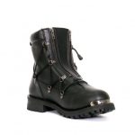 Hot Leathers BTM1009 Men’s Black 7-Inch Leather Lace Up Boots with Zipper Closure - Image 4