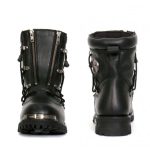 Hot Leathers BTM1009 Men’s Black 7-Inch Leather Lace Up Boots with Zipper Closure - Image 8
