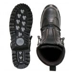 Hot Leathers BTM1009 Men’s Black 7-Inch Leather Lace Up Boots with Zipper Closure - Image 10