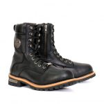 Hot Leathers BTM1011 Men’s 8 Inch Two Tone Logger Leather Lace Up Boots - Image 12