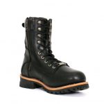 Hot Leathers BTM1011 Men’s 8 Inch Two Tone Logger Leather Lace Up Boots - Image 15