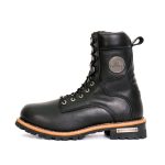 Hot Leathers BTM1011 Men’s 8 Inch Two Tone Logger Leather Lace Up Boots - Image 7