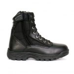 Hot Leathers BTM1012 Men’s Black Leather Swat Style Lace Up Boots with Zippers - Image 2