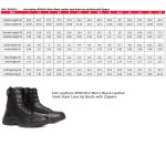 Hot Leathers BTM1012 Men’s Black Leather Swat Style Lace Up Boots with Zippers - Image 3