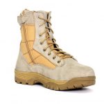 Hot Leathers BTM1013 Men’s Tan Leather Swat Style Lace Up Boots with Zippers - Image 3