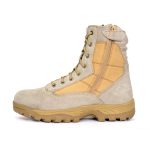 Hot Leathers BTM1013 Men’s Tan Leather Swat Style Lace Up Boots with Zippers - Image 5