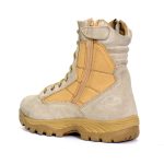 Hot Leathers BTM1013 Men’s Tan Leather Swat Style Lace Up Boots with Zippers - Image 6
