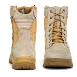 Hot Leathers BTM1013 Men’s Tan Leather Swat Style Lace Up Boots with Zippers - Image 7