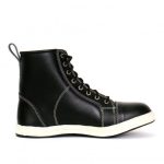 Hot Leathers BTM1014 Men’s Black and White Leather 6-inch Riding Sneaker - Image 2