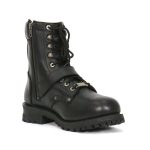 Hot Leathers BTM1017 Men’s Black Grave Rub Skull Tall Logger Motorcycle Boot - Image 4