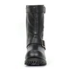 Hot Leathers BTM1018 Men’s Black Tall Harness Flag Skull Boot with Round Toe - Image 11