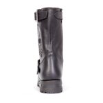 Hot Leathers BTM1018 Men’s Black Tall Harness Flag Skull Boot with Round Toe - Image 9