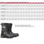 Hot Leathers BTM1018 Men’s Black Tall Harness Flag Skull Boot with Round Toe - Image 3