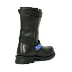 Hot Leathers BTM1019 Men’s Black Tall Round Toe Harness Boots with Flag Strap - Image 10