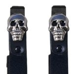 Hot Leathers BUA2010 Skulls Motorcycle Riding Pant Clips - Image 2