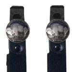 Hot Leathers BUA2015 Buffalo Nickel Motorcycle Riding Pant Clips - Image 2