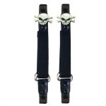 Hot Leathers BUA2016 Skull N’ Bones Motorcycle Riding Pant Clips