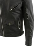 Milwaukee Leather LKM17010 Men’s Reaper Premium Matte Black Leather Motorcycle Biker Riders Jacket - Image 9
