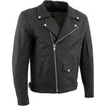 Milwaukee Leather LKM17010 Men’s Reaper Premium Matte Black Leather Motorcycle Biker Riders Jacket