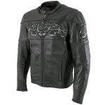 Milwaukee Leather LKM17011 Men’s 3 Skull Head Premium Black Leather Motorcycle Jacket with CE Armor - Image 7