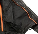 Men’s Premium Buffalo Leather Motorcycle Jacket with and Adjustable Side Laces BZ1511 - Image 8