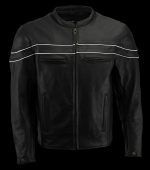 Men’s Premium Buffalo Black Leather Motorcycle Jacket with CE Armor Protection BZ1512 - Image 6