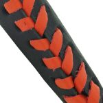 Hot Leathers CCA1016 Lace-Up Black and Orange Motorcycle Clutch Cover - Image 2