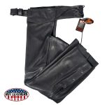 Hot Leathers CHL5001 USA Made Women’s Black Premium Leather Motorcycle Chaps - Image 5