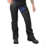 Hot Leathers CHL5001 USA Made Women’s Black Premium Leather Motorcycle Chaps
