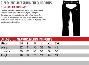 Milwaukee Leather USA MADE MLCHL5001 Women’s Black Shade Premium Leather Motorcycle Chaps - Image 3