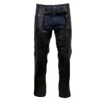 Hot Leathers CHM5001 USA Made Men’s ‘Cloak’ Classic Black Premium Leather Motorcycle Chaps - Image 7