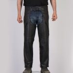 Hot Leathers CHM5001 USA Made Men’s Classic Black Premium Leather Motorcycle Chaps - Image 7