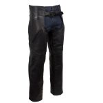 Milwaukee Leather USA MADE MLCHM5001 Men’s Black Cloak Classic Premium Leather Motorcycle Chaps