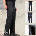 Hot Leathers CHM5001 USA Made Men’s ‘Cloak’ Classic Black Premium Leather Motorcycle Chaps - Image 5