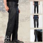 Milwaukee Leather USA MADE MLCHM5001 Men’s Black Cloak Classic Premium Leather Motorcycle Chaps - Image 5