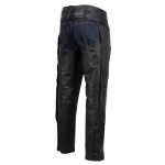 Hot Leathers CHM5001 USA Made Men’s ‘Cloak’ Classic Black Premium Leather Motorcycle Chaps - Image 10