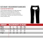 Milwaukee Leather USA MADE MLM5571 Men’s Black Rough Rider Premium Leather Motorcycle Chaps with Thermal Liner - Image 3