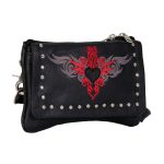 Hot Leathers CPE2001 Reflective Heart with Studs Clip Pouch-8″X5″X1″ - Image 6