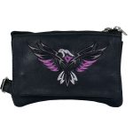 Hot Leathers CPE2006 Tribal Eagle Embroidered Ladies Clip Pouch Purse-8″X5″X1″
