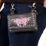 Hot Leathers CPE2007 Clip Pouch Pink Butterfly-8″X5″X1″ - Image 3