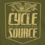 Official Cycle Source Magazine CSM1007 Men’s Eagle Military Green T-Shirt - Image 3