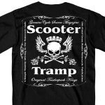 Official Cycle Source Magazine CSM1008 Men’s Scooter Tramp Black T-Shirt - Image 4